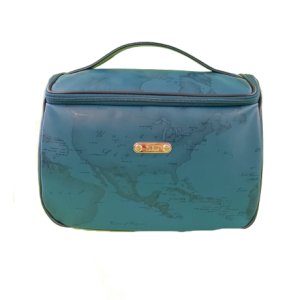 Beautycase in Tessuto Verde