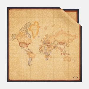 Foulard Geo Classic 90x 90 Blu Tirreno