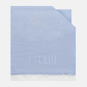Sciarpa Geo Filetti 40 x 190 Azzurro Polvere